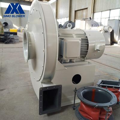 China Biomass Boiler Dust Collector Fan SIMO Dust Extraction Fan White for sale