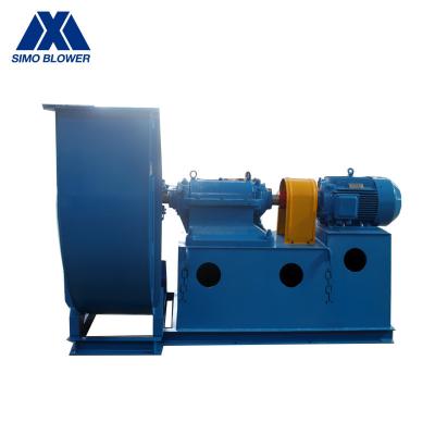 China Dust Extraction Draft Centrifugal Exhaust Fan High Volume Blue for sale