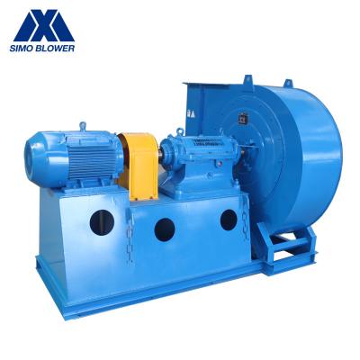 China Energy Saving Flue Gas Blower With Coupling Driven Blue Color for sale