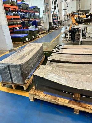 China 0.4mm Accessen Heat Exchanger Plate Powder Coating Regular Maintenance for sale