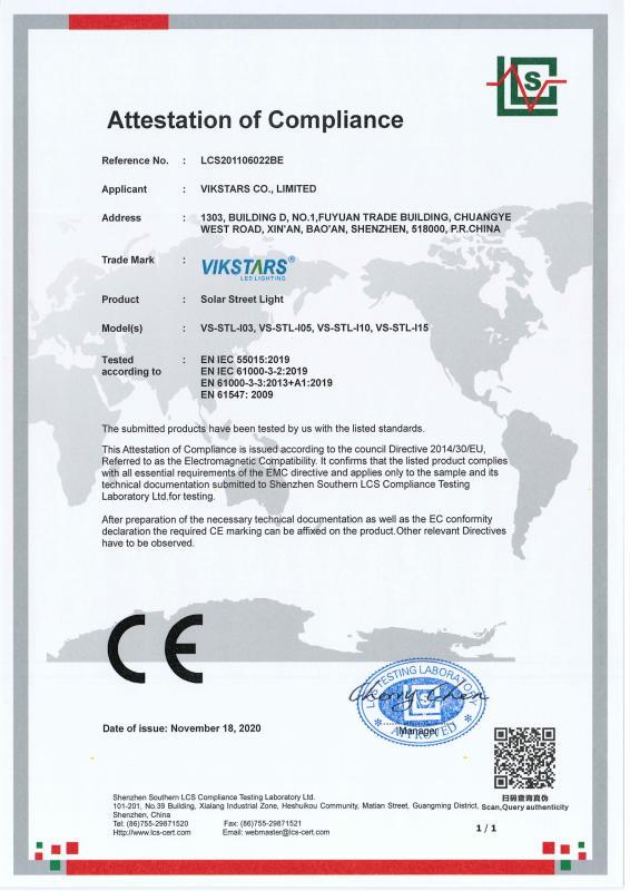 CE - Vikstars Co., Limited