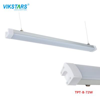 China IP65 36w 72w Tri Proof LED Light Fixture With Grey Housing Color for sale