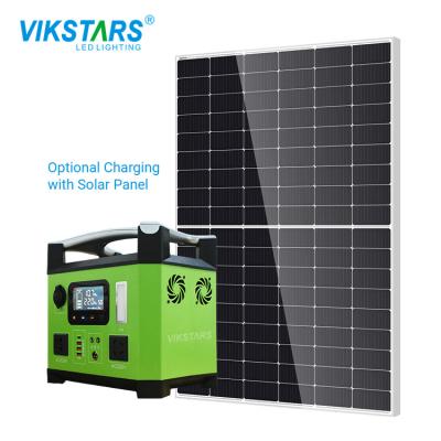 China Mobile 1000w Home Energy Storage System Portable Power Supply With Solar Panel en venta