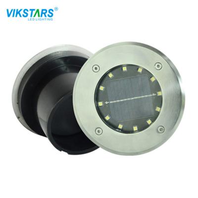 China ODM 3W Round Solar Ground Lights Outdoor 160lm/ W For Garden for sale