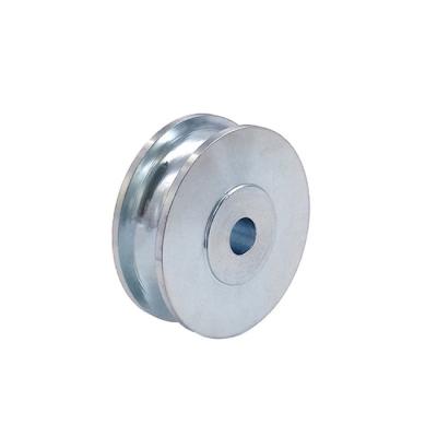 China Vertical Lathe CNC Turning Galvanized Sheave Carbon Steel 45# Mechanical pulley for sale