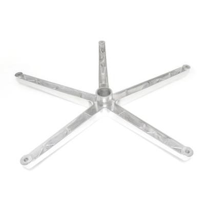 China Aluminium Alloy Die Cast Furniture Chair Legs Adjustable High Quality Swivel Chair Base for sale