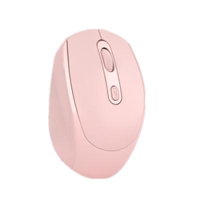 China Pink Wireless Mouse Mold Rechargeable Silent Mouse Bluetooth Dual Mode Game Mouse Makaron Multi Color for sale