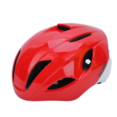 China Red Plastic Injection Molding Mountain Road Bicycle Men'S Safety Helmet With Tail Lamp Charging Luminescence for sale