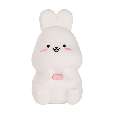 China 1.2738 Plastic Injection Molding Rabbit Silicone Bedroom Patting Night Lamp for sale