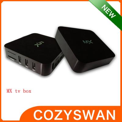 中国 5V 2A AML8726-MX HD MX 郵便 400 人間の特徴をもつスマートな TV 箱の xbmc HDMI は高性能を出力しました 販売のため