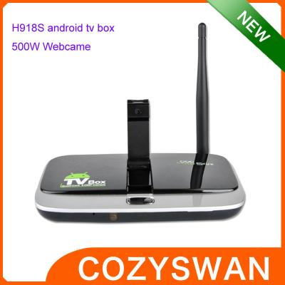 China H918S Allwinner A31S Android Quad Core TV Box Camera 4K XBMC TV Boxes 16GB FLASH for sale