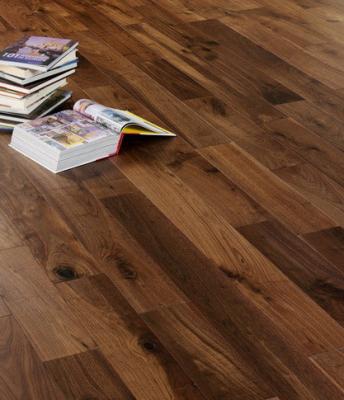 China 1-strip engineered Walnut flooring, ABC Grade, UV Lacquered or Oiled for sale