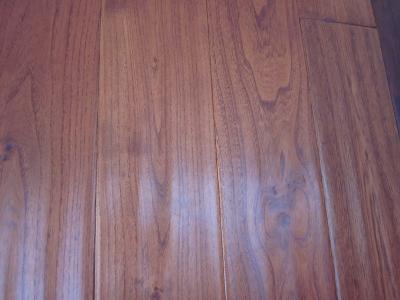 China solid oak flooring ,Cherry color Stained for sale