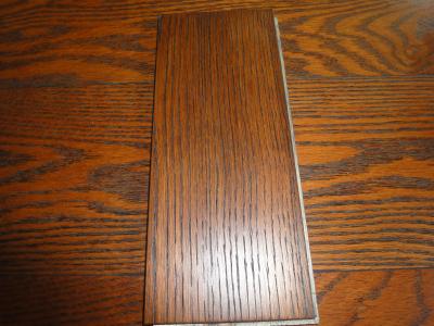 China solid oak flooring ,Brushed Bronze color Stained for sale