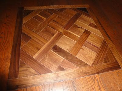 China Herribone Solid Walnut flooring ,lacquered for sale