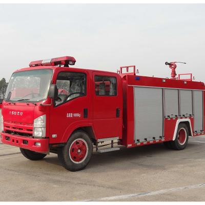 China ISUZU ELF 190hp Veículo de serviço de bombeiros Caminhão de resgate de bombeiros 7000kg à venda