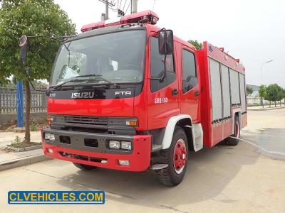 Китай ISUZU FVR 205 лошадиных сил аварийно-спасательный грузовик 3000 л емкость резервуара с водой продается