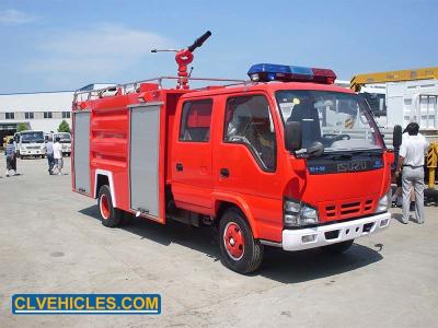 China N-serie NQR NPR ISUZU brandweerwagen 3000L voor brandblussen Te koop