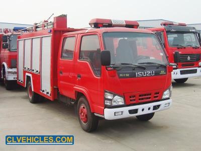 China El bombero y el coche de bomberos de ISUZU 600P 130hp 4000L 500L hacen espuma el tanque en venta