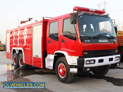 Chine Camion de lutte contre les incendies rouge FVZ ISUZU Grande capacité 10-16 tonnes à vendre