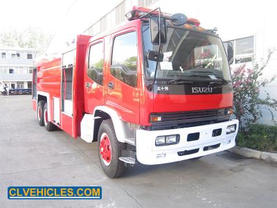 China ISUZU FVZ 6X4 Firefighter Fire Truck With 15000L Water Tank Capacity for sale
