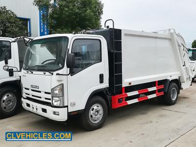 China 700P 190hp ISUZU Garbage Truck Compressed Rubbish Power Steering for sale