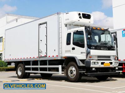 China ISUZU FVR 240hp Refrigerated Box Truck Large Capacity 18 ton for sale