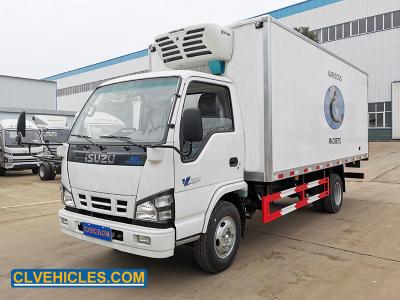 China ISUZU Serie N Camión de reparto Reefer 600P 130hp 5000mm con aislamiento de espuma en venta