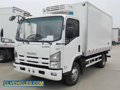 China KV600 ISUZU Cooler Truck 130hp 4.2m sistema de frenado antibloqueo en venta