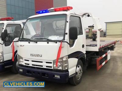 China 100P 4X2 ISUZU Schleppwagen 98 PS Flachbett Rollback Schleppwagen zu verkaufen