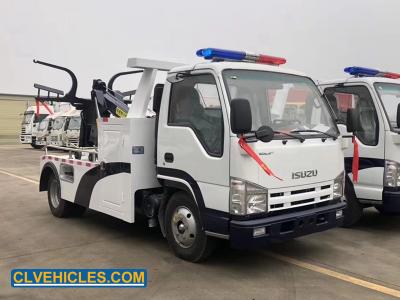 China ISUZU 100P 98hp camiones de remolque de destrucción de 3 toneladas tipo integrado en venta