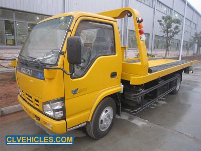 China NQR NPR NKR ISUZU Tow Truck 4x2 4 ton Large Flatbed Tow Truck for sale