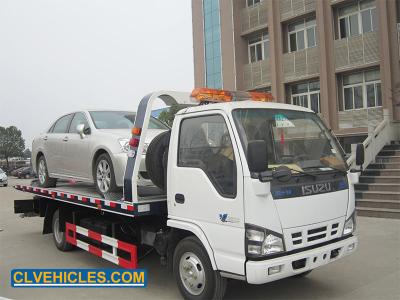 China ISUZU N Series Wrecker Tow Truck 130hp 4 ton with Seatbelts for Safety for sale
