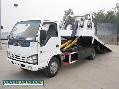 China 600P 130hp International Flatbed Tow Truck Isuzu Rollback Truck Diesel for sale