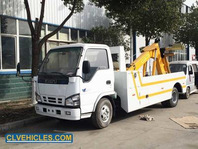 China ISUZU 600P 130hp Wrecker Towing Truck for sale