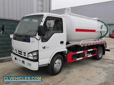 China N Series ISUZU Sewage Suction Truck 4x2 Chassis 130hp for sale