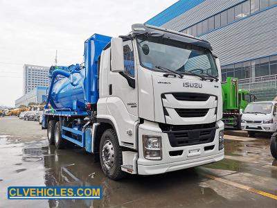China ISUZU GIGA 460hp camión de la bomba de vacío de aguas residuales en venta