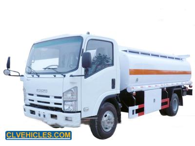 China ELF 190hp ISUZU Camión cisterna de combustible de servicio ligero 8000 litros con neumáticos radiales en venta