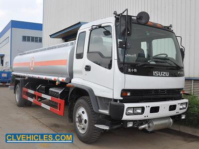 中国 20 CBM ISUZU 燃料タンカー トラック ステンレス鋼 石油タンカー トラック 販売のため