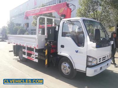 中国 いすゞ N シリーズ伸縮ブーム トラック クレーン 169kw 130hp 3 トン 販売のため