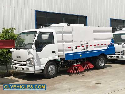 China 100P ELF 98hp ISUZU Road Sweeper Truck 5000L Euro 3 Emission for sale