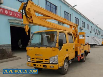 中国 4x2 20m ISUZU 空中プラットフォーム トラック 折りたたむ式ノックル ブーム トラック 販売のため