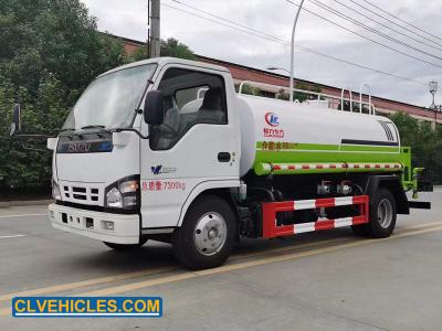 China N-Serie 4x2 ISUZU Wasserfahrzeug Wasserbehälter Anhänger 5 Tonnen Kapazität zu verkaufen