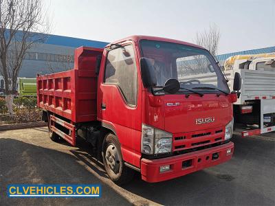China 100P DUENDE 98hp ISUZU Dump Truck 5 toneladas de camiones volquete de encargo del extremo en venta