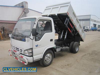 China 600P 130hp Isuzu caminhão de lixo 10-12 pés suspensão de mola à venda