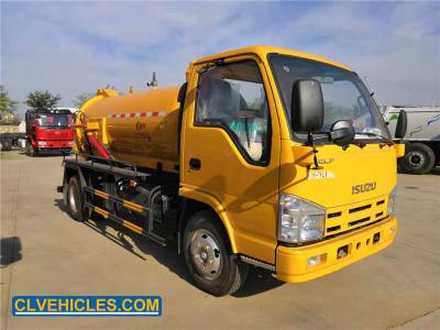 China ISUZU 100P 98Hp Sewage Pump Truck 200-400 Liters Stainless Steel Material for sale