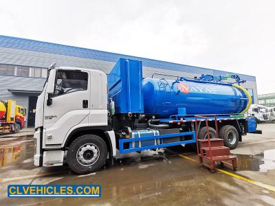 China ISUZU GIGA Sewage Suction Vehicle 6x4 20CBM High Pressure Flushing for sale