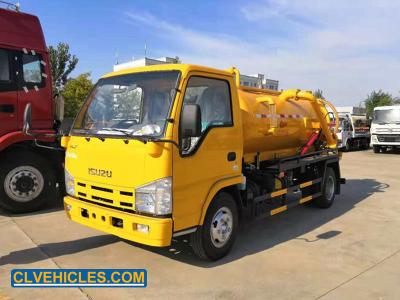 China ISUZU Light duty Sewage Tanker Truck with 3360mm Wheelbase for sale
