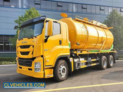 China ISUZU GIGA camión aspirador de aguas residuales 460hp 6x4 carga de calor 25 toneladas en venta