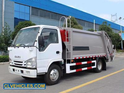 중국 ISUZU N 시리즈 쓰레기통 배달 트럭 가벼운 5CBM 디젤 엔진 판매용